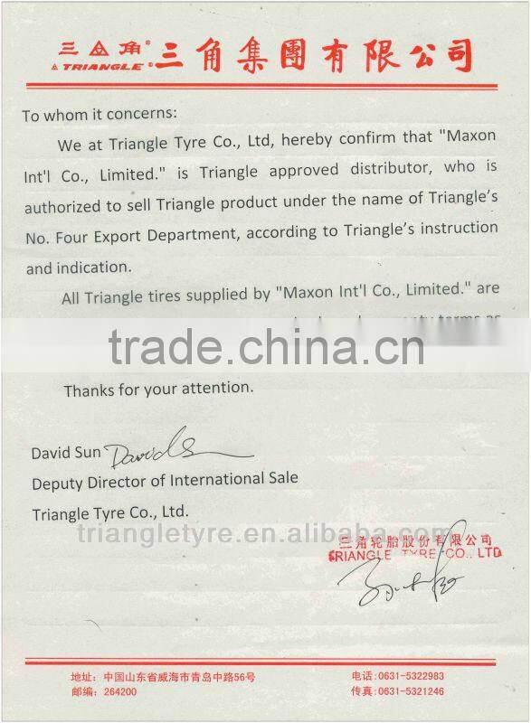 LTR TYRE 7.00R16LT-12PR(TR624) TRIANGLE FACTORY