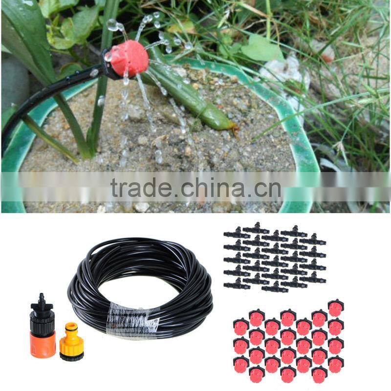 20m 66ft Outdoor Garden Water Cooling System 25 Plastic Dripping Nozzles