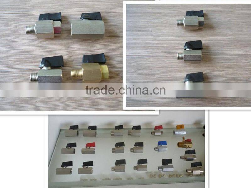 brass ball valve with size of 1/4" 3/8"1/2" ,valve ball , male and female thread ,brass body with nipple or chrome planted ,