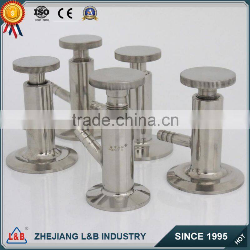 Sanitary milk clamp sample valve