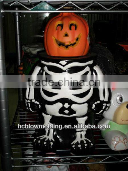 OEM Blow Molding Plastic Ghost Pumpkin Toys For Halloween Design