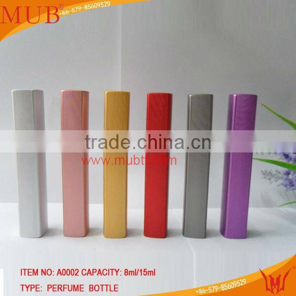 2014 New Square Shape Good Feel 7ml Aluminum Pump Sprayer