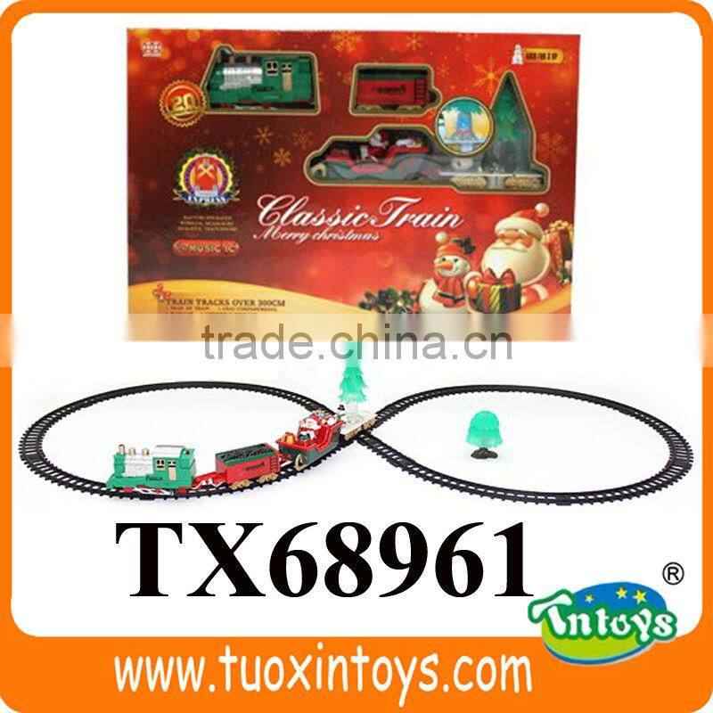 battery operated electric rail car toy with light