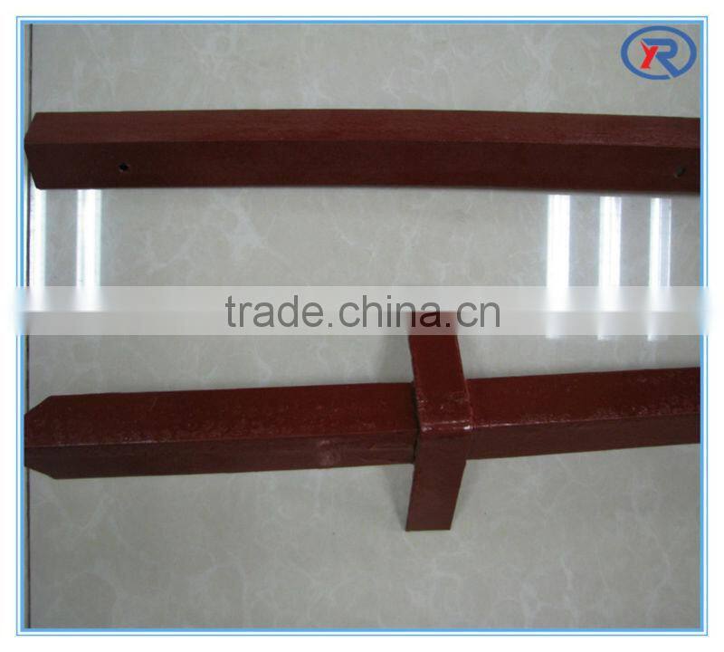 Low Price Angle steel Fence Posts,red painted angle post