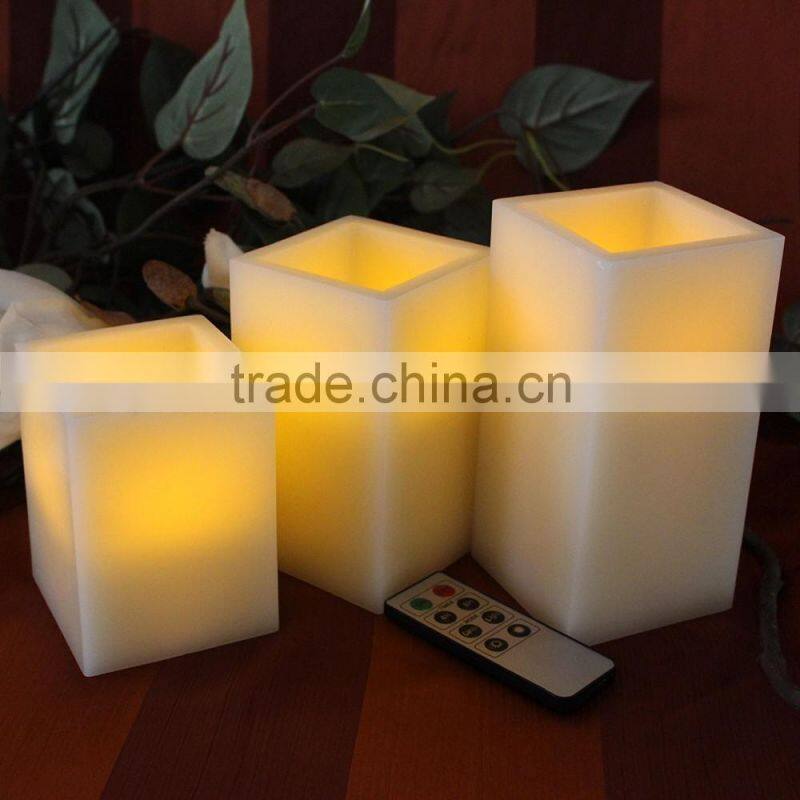 led flameless candles led flameless square pillar flickering candles home decorative candles wedding candles