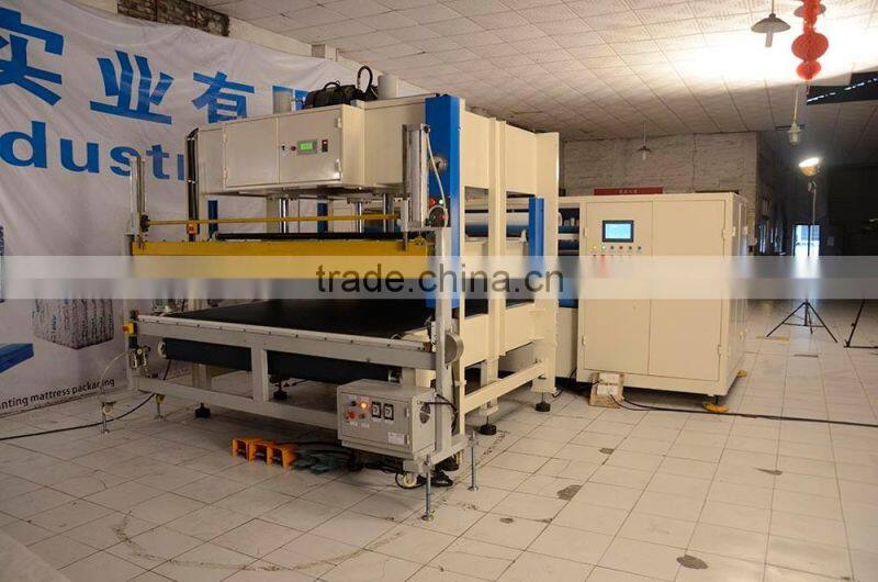 China NaiGu manufacture mattress packing line including compression fold roll packing