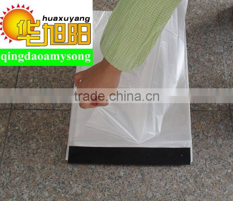 HDPE clear plastic food packaging bag dispenser for supermarket