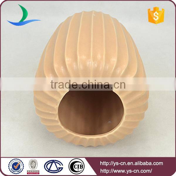 Modern Ceramic Orange Flower Vase for Decoration