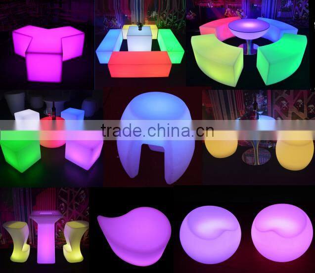 Modern LED furniture 16 Colors Changing LED Bar Chair