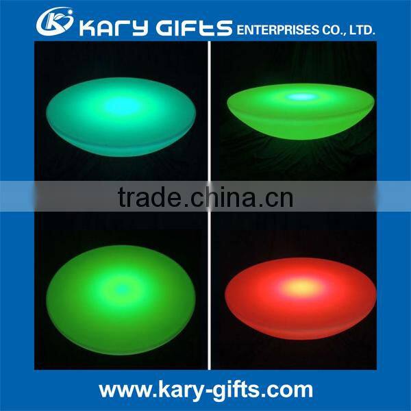 PE Ploythene Colorful Round Coffee Table Led Coffee Table LED Furniture