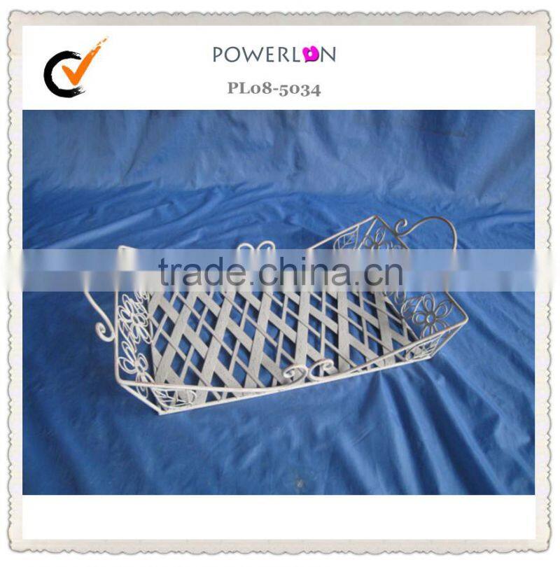 lightweight decorative metal basket