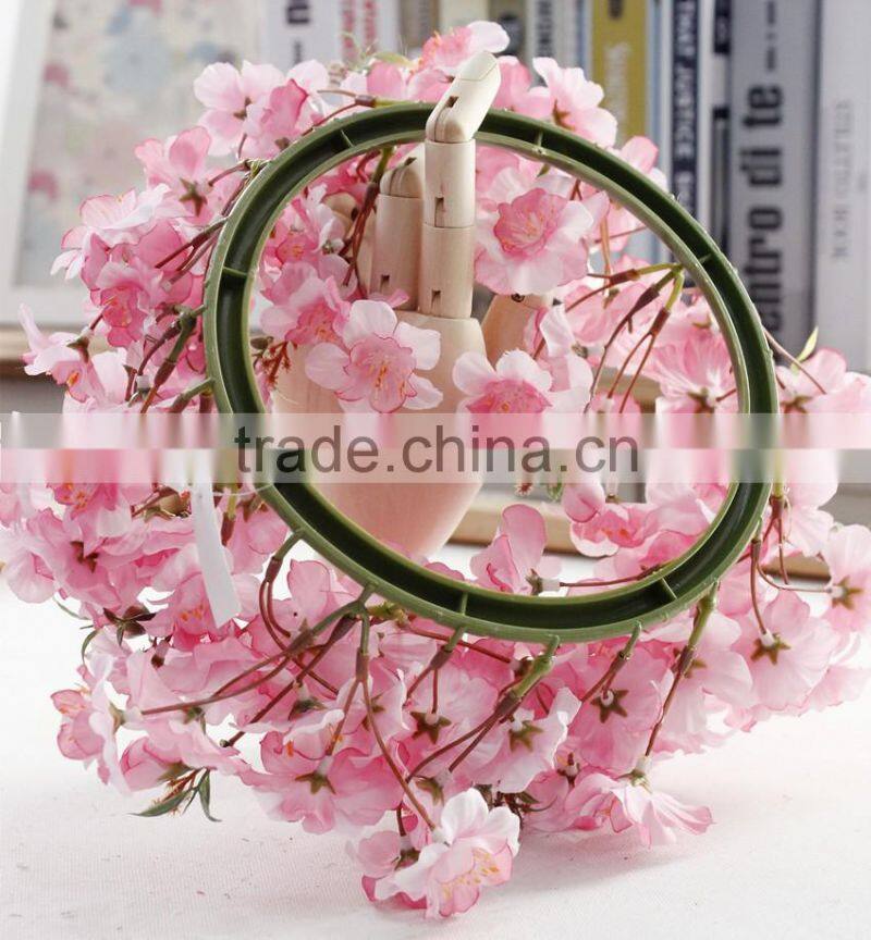 Home & wedding decor silk flowers artificial cherry blossoms artificial garland