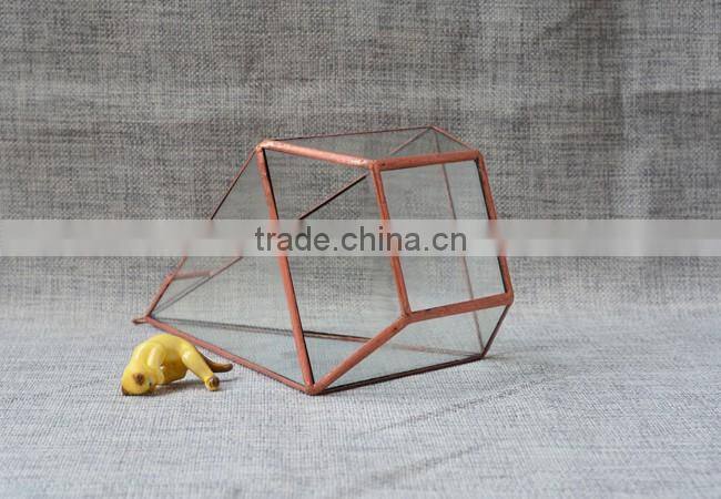 Indoor decor hanging glass terrarium micro landscape plant glass greenhouse