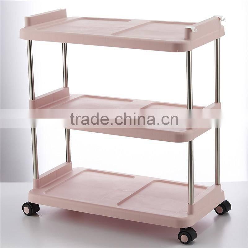 3 Tier Durable Impact and Rust-Resistant Plastic Shelves