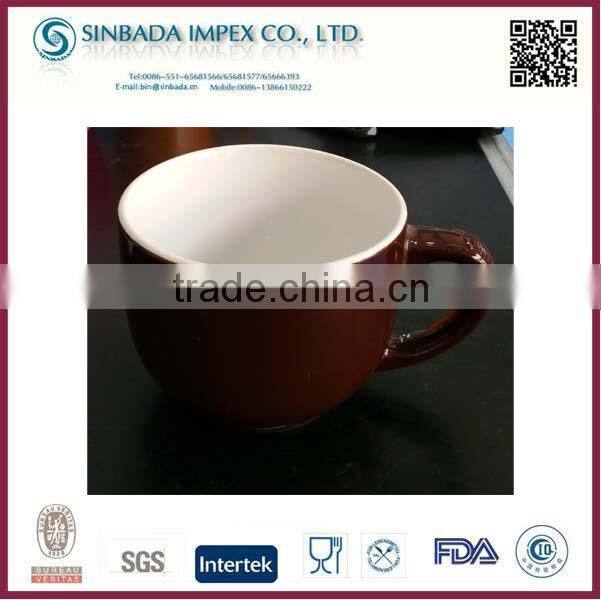 Ceramic Soup Bowl with Handle