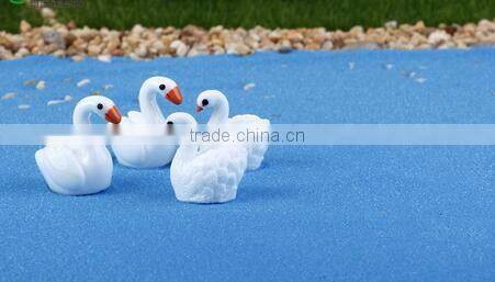 CY309 White Swan moss micro landscape ornaments DIY Decoration for home office