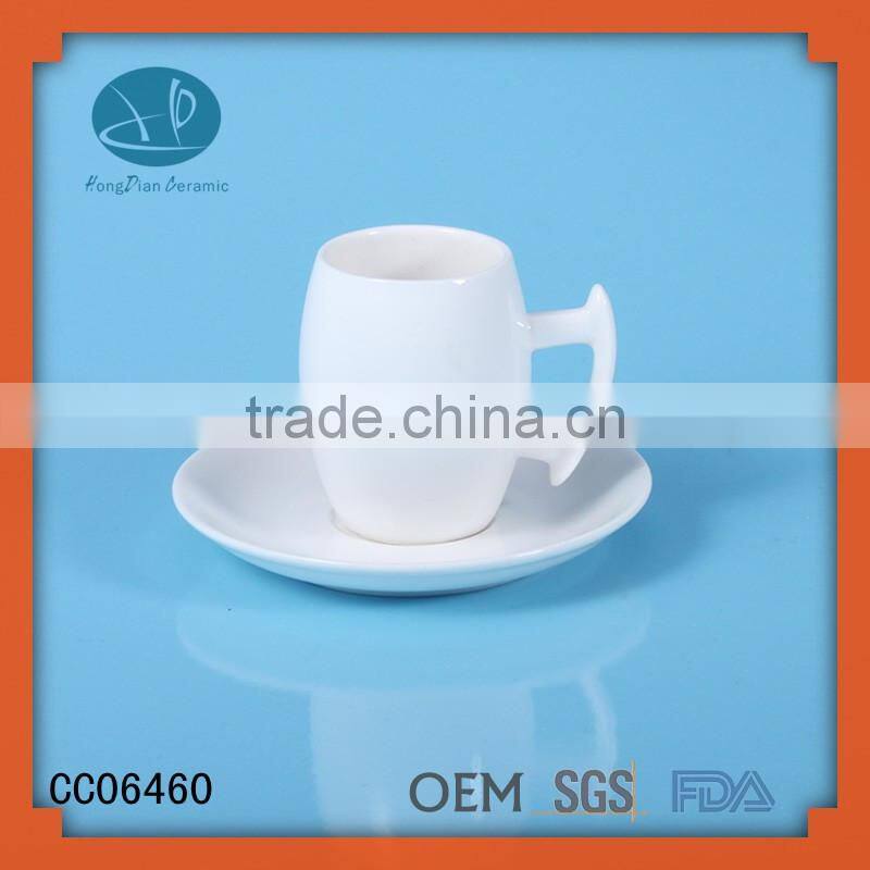 coffee tea cup 75ml custom espresso cup and saucer ,ceramic cup and saucer with logo, ceramic tea cups with printing