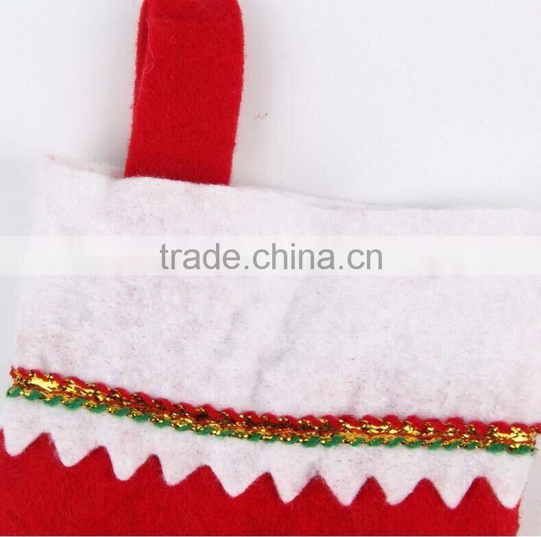 2016 Non-woven Christmas Stocking, Hanging Christmas Ornaments Decoration Supplies