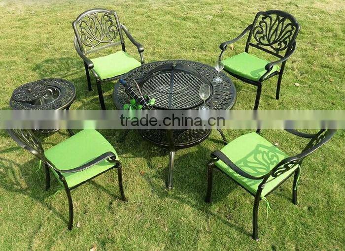 2017 Sigma Cast Aluminum Garden Dining Set Outdoor Table And Chairs