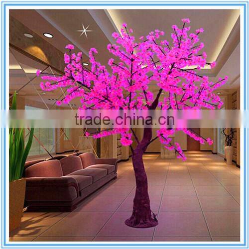 Artificial peach blossom led tree any color for you to choose