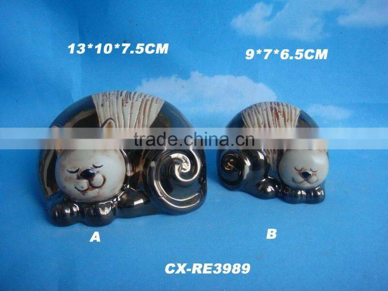 Ceramic Rabbit-easter ceramic rabbit -crack glazed porcelain amimal-white porcelain ceramic rabbits