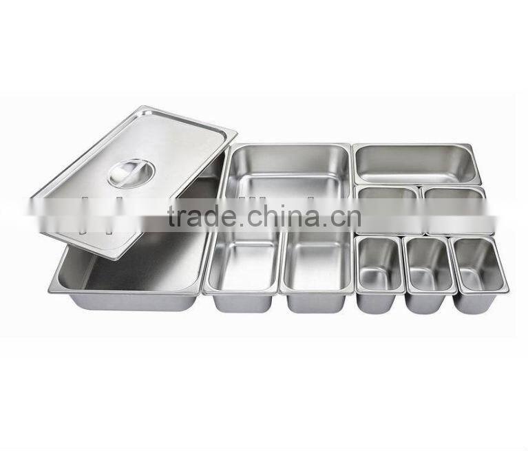 stainless steel GN pan with lid