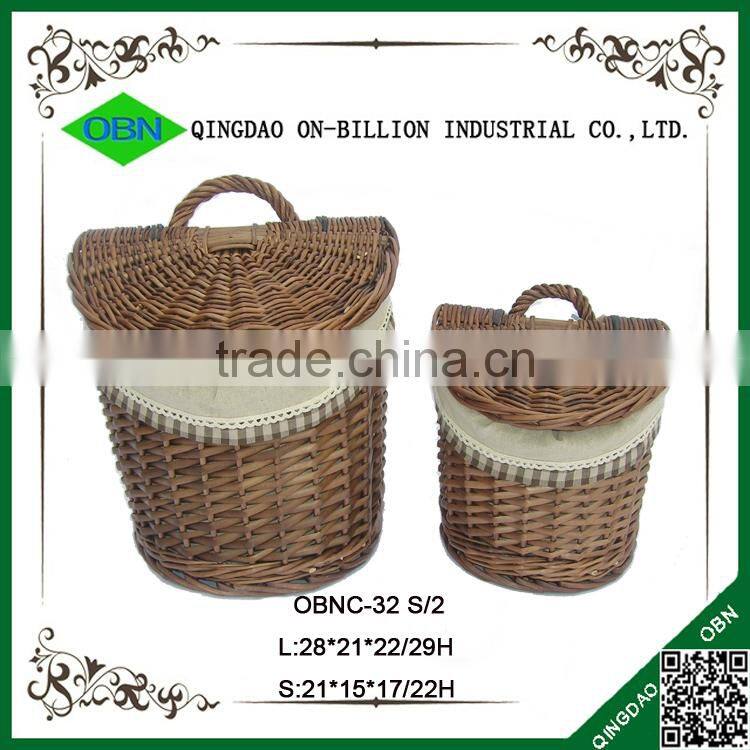 Storage cheap willow indoor hanging basket