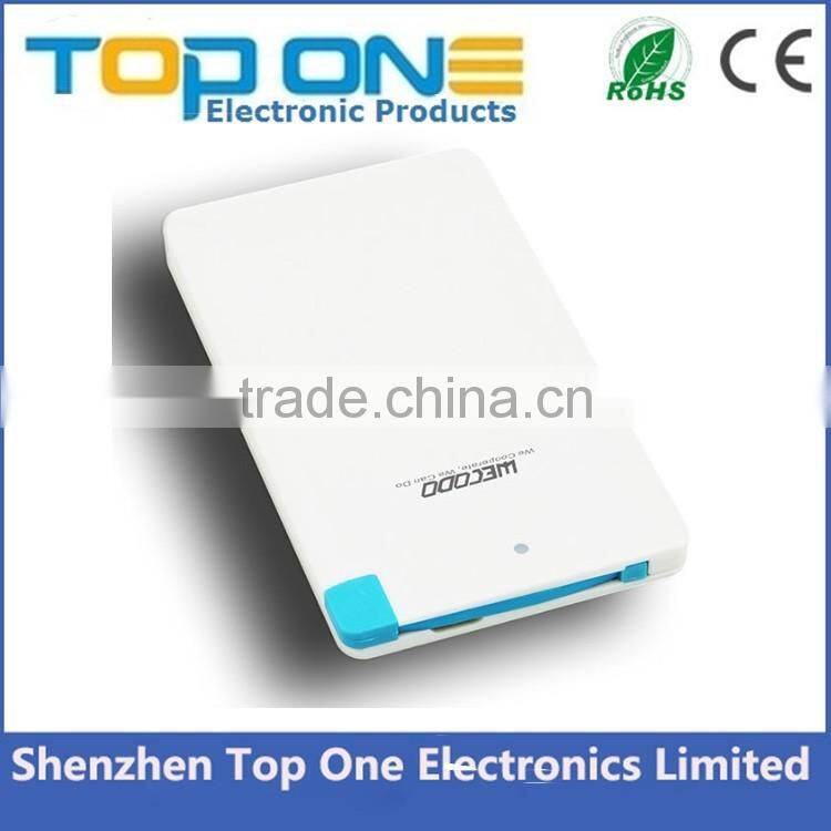 2017 Best souvenir gadget product mini portable power bank 2200mah, USB Travel mobile phone charger