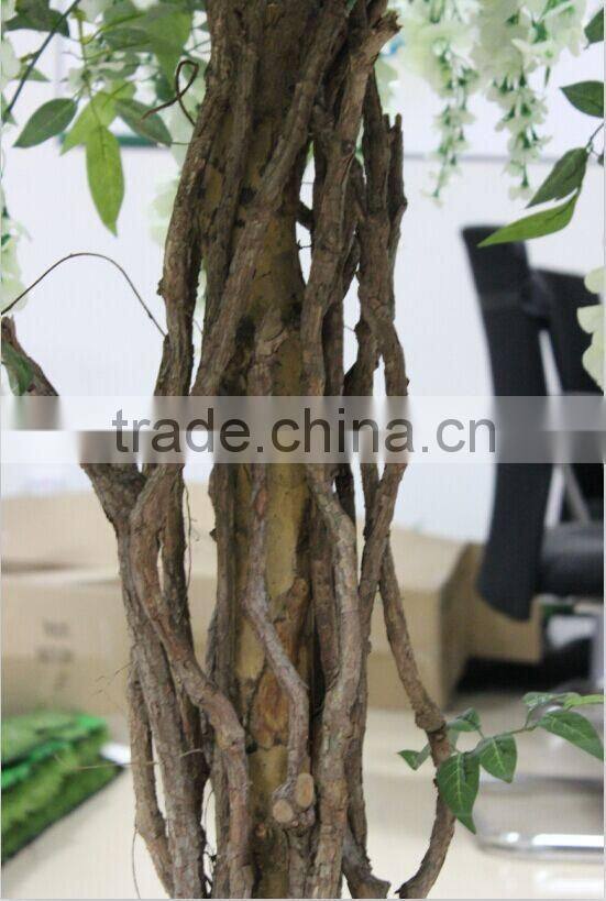 artificial wisteria tree,white wisteria flower tree/small size flower tree