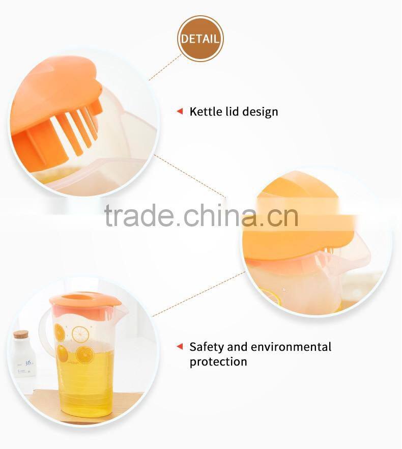 PP cold kettle with lid transparent water bottle juice and tea bottle