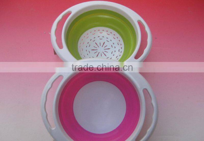 silicone washing mesh foldable basket