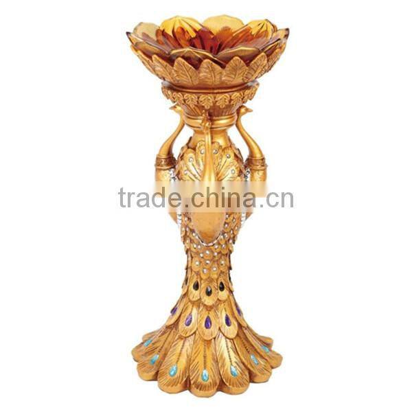 Resin decoration peacock statue