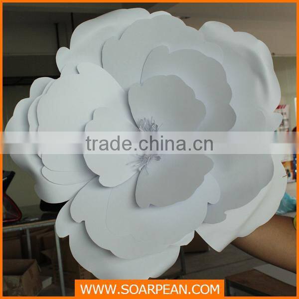 Custom Large White Flower Paper Flower Backdrop