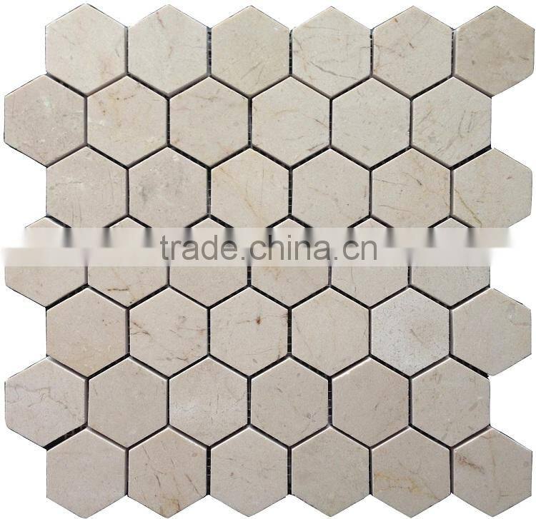MM-CV229 Affordable modern home design natural stone hexagon marble mosaics and tiles