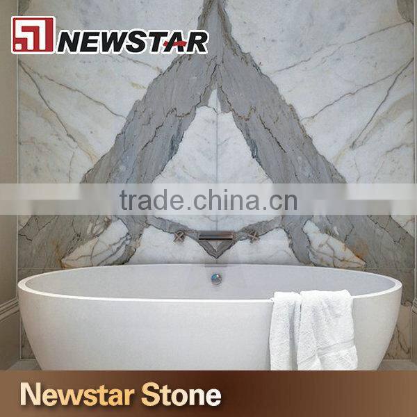 Chinese polished natural stone shower wall
