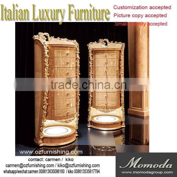 momoda luxury antique solid wood 5 drawers chest cabinet wardrobe armoire cupboard bedroom home furniture fancy living room