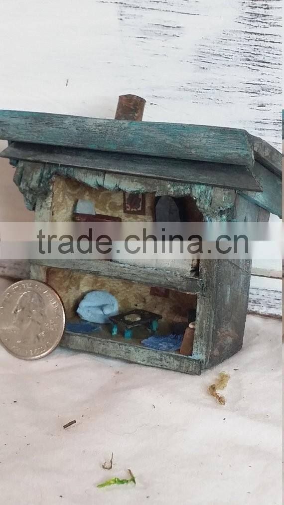 Tiny miniatures. Christmas house.