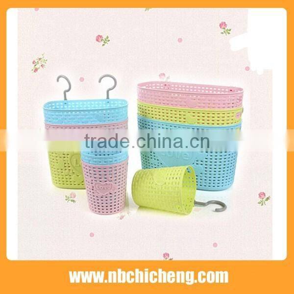 Plastic storage basket bathroom accessries storage rack