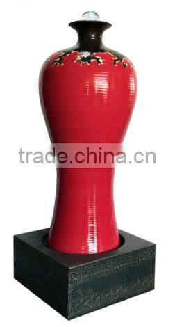 high quality classic water founatin large vase with flower pattern