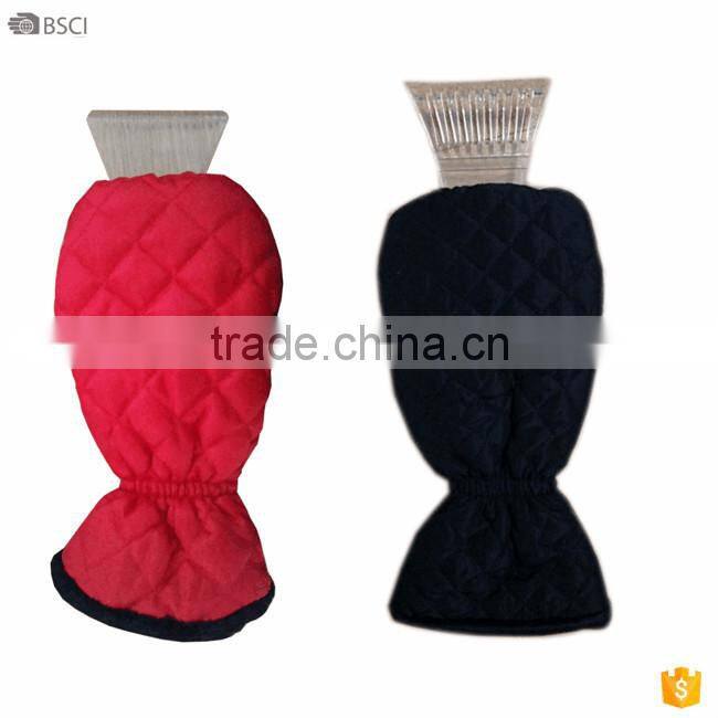 top quality warm PS ice scraper with mitt