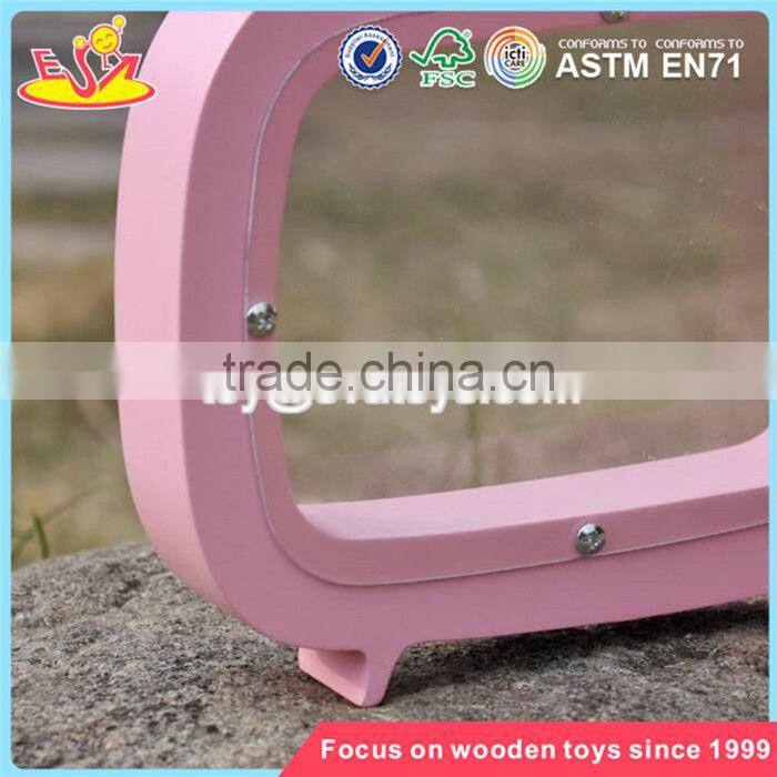 wholesale TV shape girls wooden coin bank best deisgn lovely wooden coin bank with logo customize W02A253