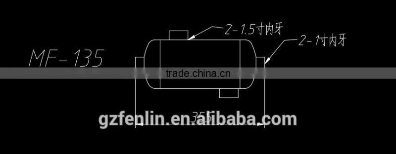 stainless steel swimming pool shell tube heat exchanger
