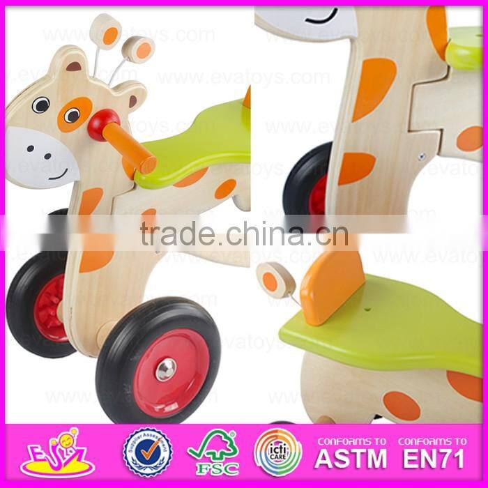 2016 best sale lovely wooden baby tricycle W16A024