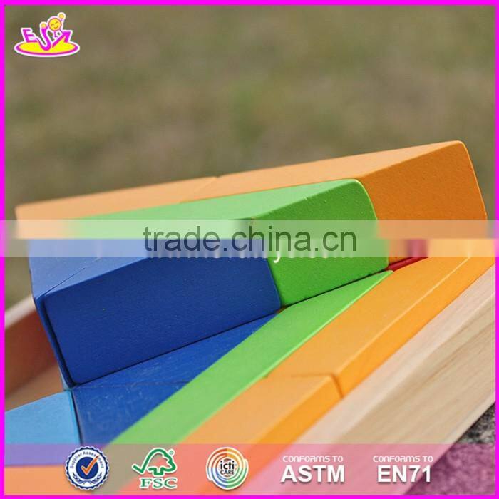 2017 New products 18 pieces educational toys children wooden play blocks W13A129