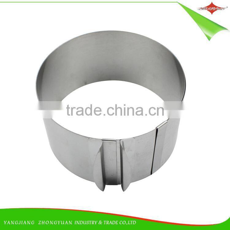 ZY-F1394 adjustable stainless steel cake mold cake mousse mold telescopic cake mold