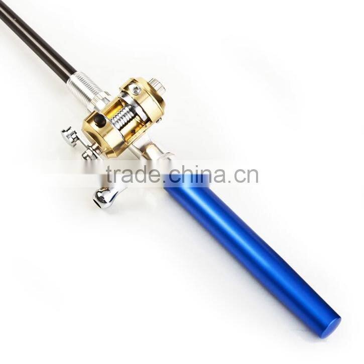 JT5-A The Pen Fishing Rod With Blue Color + Fishing reel