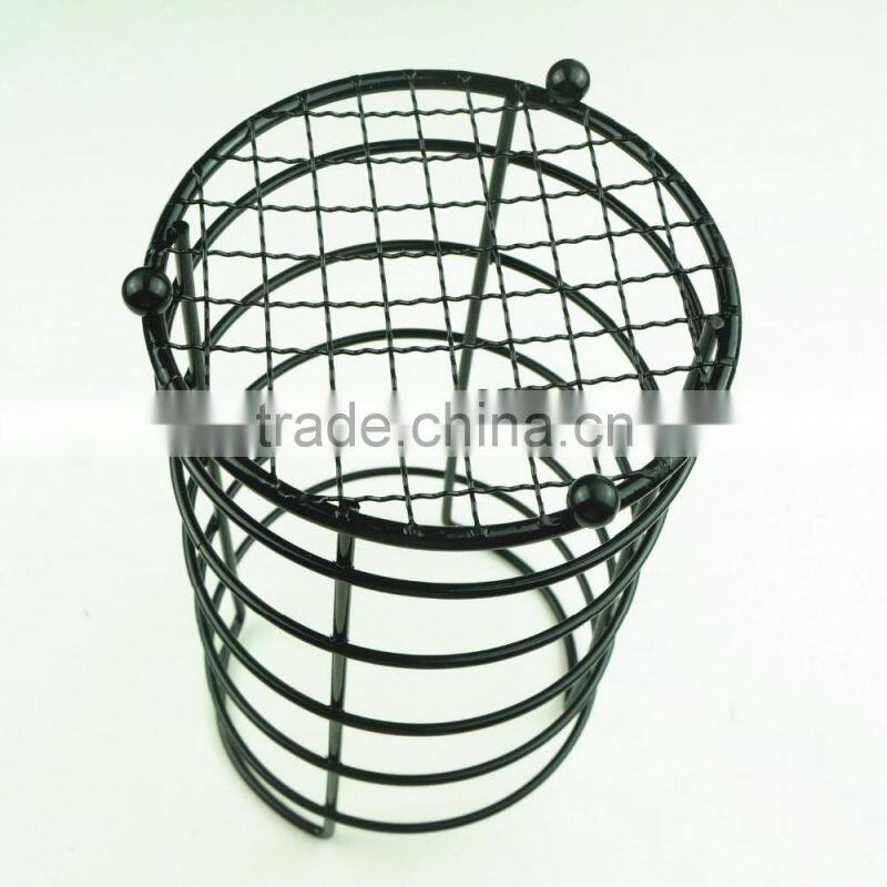 43002 Steel Wire Sink Basket Cutlery Holder Cooking Utensils Storage Kitchen Rack