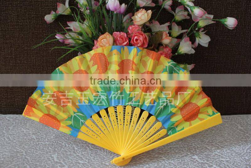 Cheap Plastic Cloth Fan for Advertising Gift