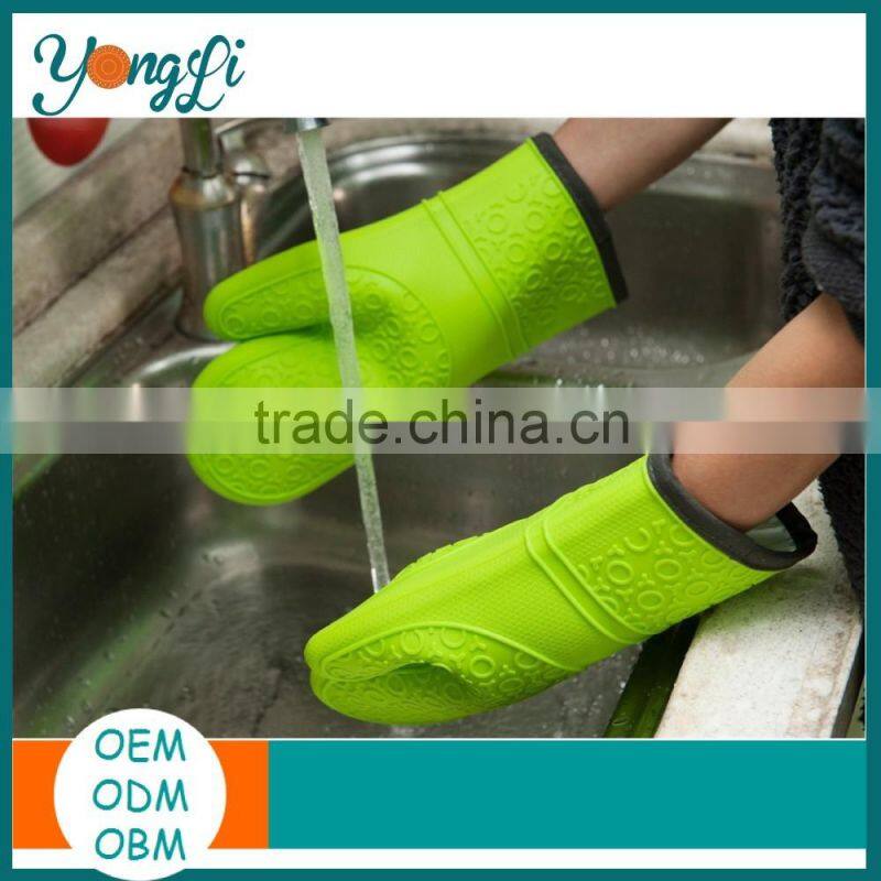 Silicone Oven Mitts - Heat Resistant Cooking Gloves for BBQ