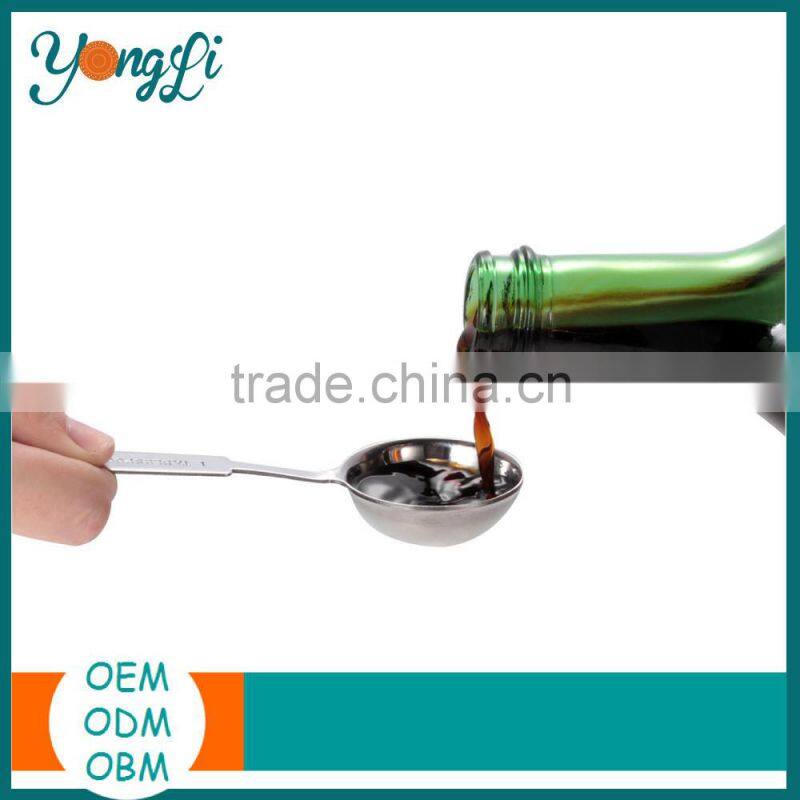 Metal Cooking Measur Tools 4pieces Set Stainless Steel Kitchen Cups Measuring Tools